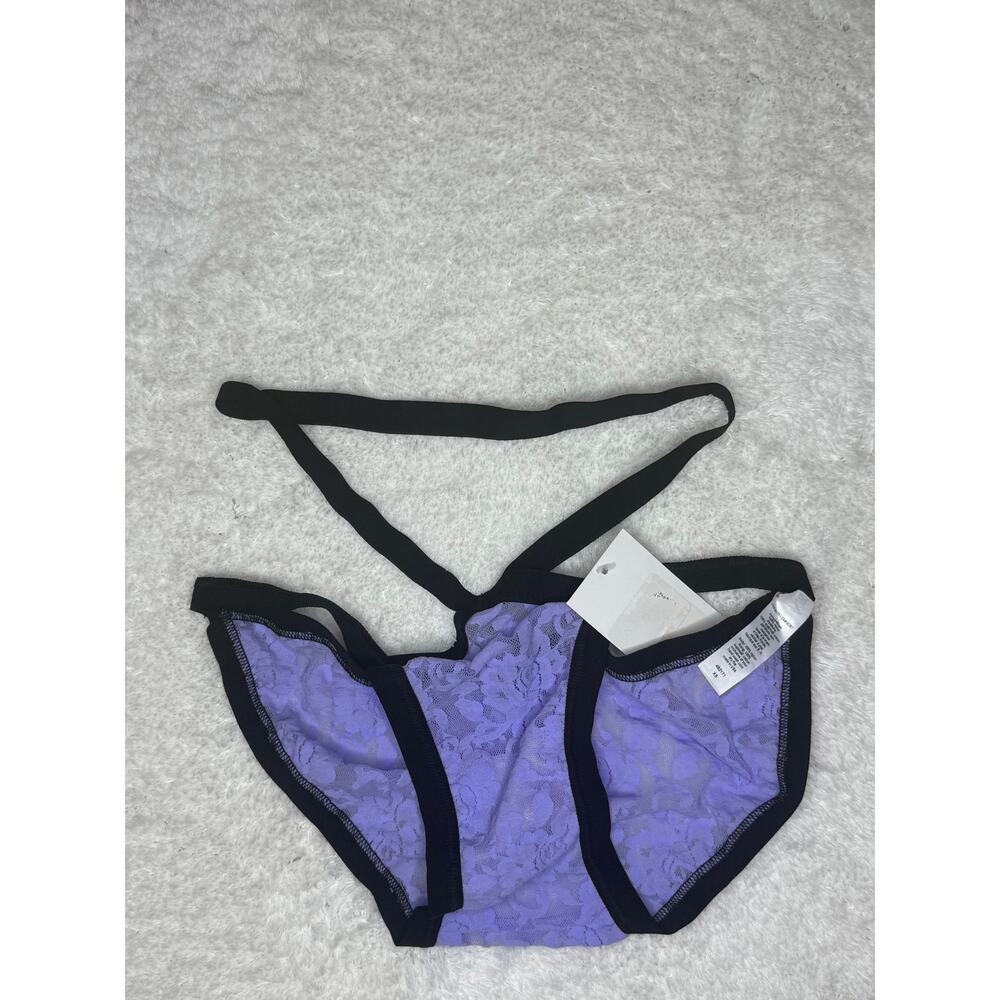 NWT Hanky Panky Lavender Lace Strappy Bikini Panties XS